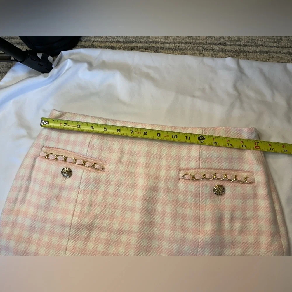 Guess Pink and White Plaid Mini Skirt - Picture 8 of 9